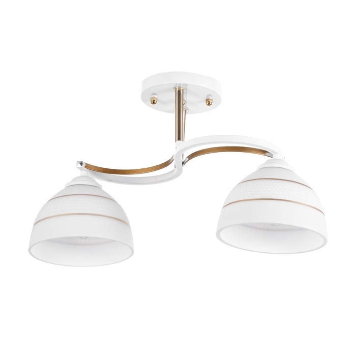 Люстра Люстра "Рина" 2хЕ27 40Вт бело-золотой 40х28 см