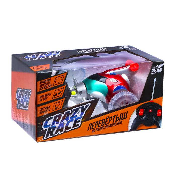 Перевёртыш радиоуправляемый «Скорость», работает от батареек, световые эффекты, цвет красный Перевёртыш радиоуправляемый «Скорость», работает от батареек, световые эффекты, цвет красный