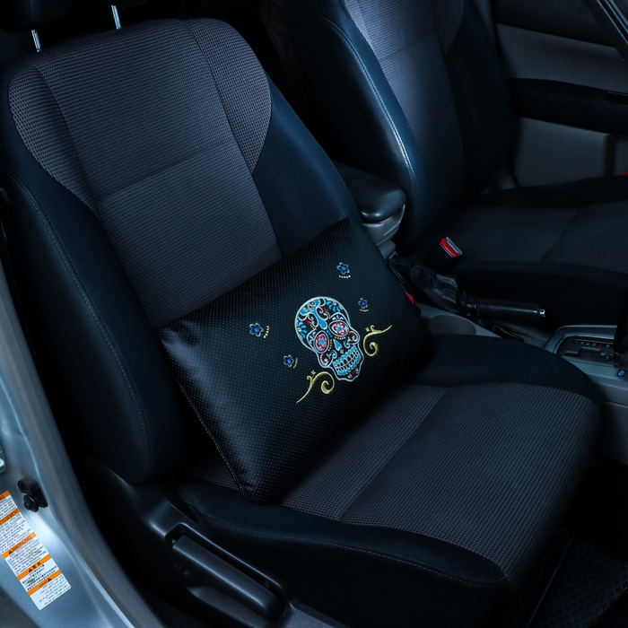 Подушка автомобильная МАТЕХ ЧЕРЕПА LINE, 45 х 28 х 12 см, серый Подушка автомобильная МАТЕХ ЧЕРЕПА LINE, 45 х 28 х 12 см, серый