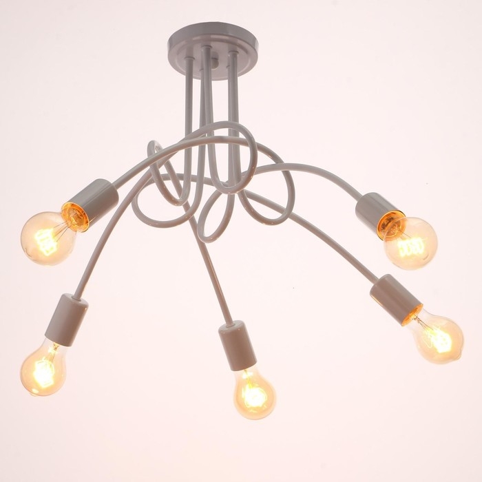 Светильник  Светильник "Узел" белый 5x40W E27 54x54x40 см