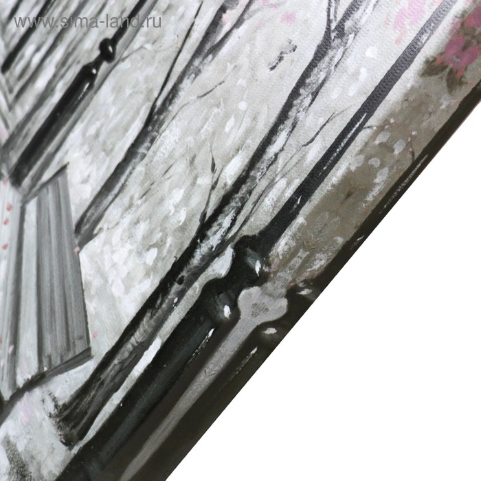 Картина-холст на подрамнике Картина-холст на подрамнике "Осень в большом городе" 60х100 см