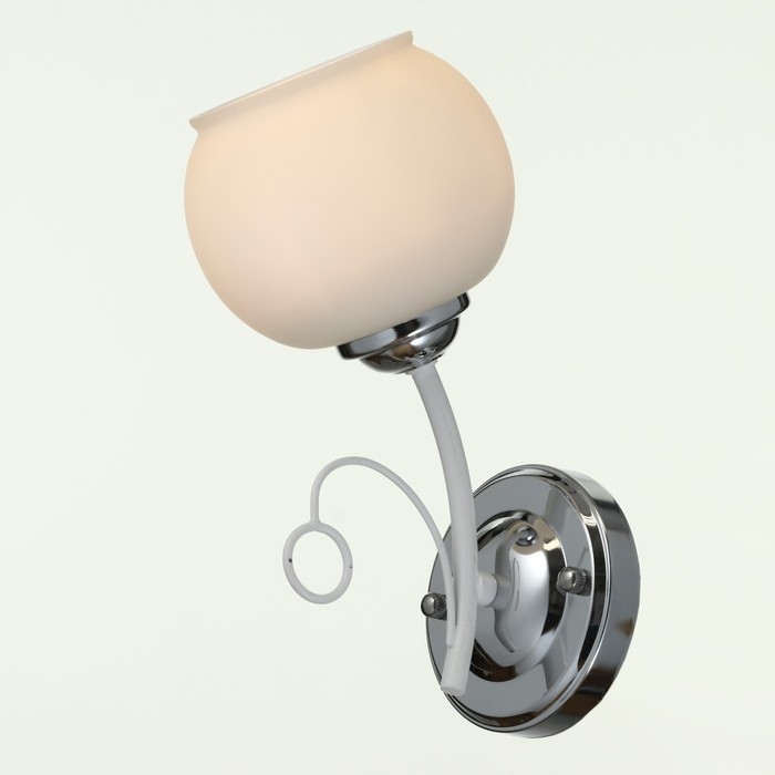 Бра 2452/1 E27 40Вт бело-хромовый