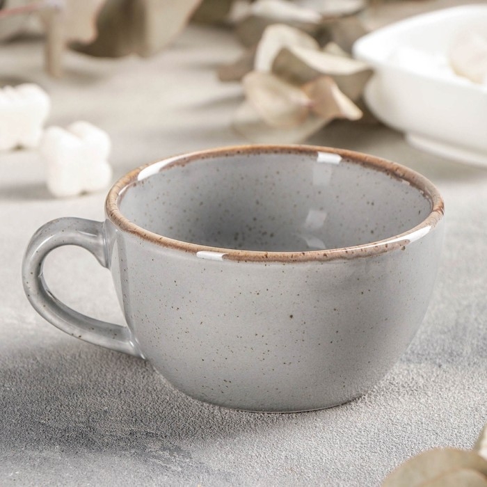 Чашка чайная Dark Grey, 250 мл, фарфор, цвет тёмно-серый Чашка чайная Dark Grey, 250 мл, фарфор, цвет тёмно-серый