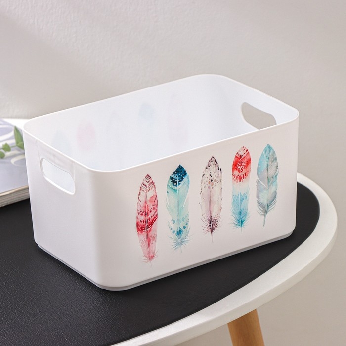 Корзина для хранения Serenity, 2,3 л, 23×15×12 см, цвет снежно-белый Корзина для хранения Serenity, 2,3 л, 23×15×12 см, цвет снежно-белый