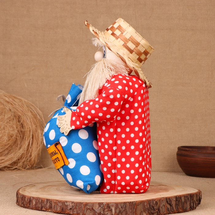 Домовой Фёдор Домовой Фёдор "Будьте здоровы, живите богато", с мешком, 30 х 20 см, микс