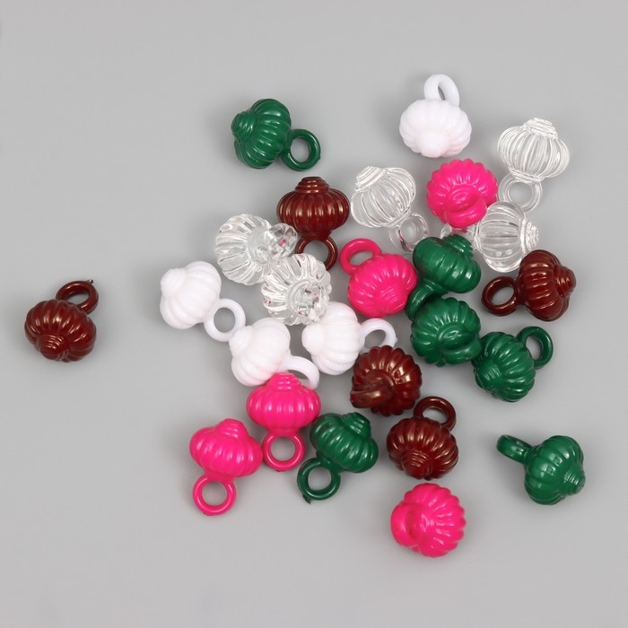 Декор для творчества пластик Декор для творчества пластик "Тыковка" МИКС набор 20 гр 1х1х1,5 см