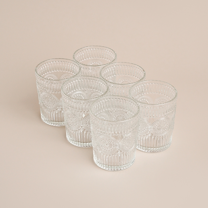 Набор стаканов стеклянный SL Home «Ларго», 300 мл, 8×10 см, цвет прозрачный Набор стаканов стеклянный SL Home «Ларго», 300 мл, 8×10 см, цвет прозрачный