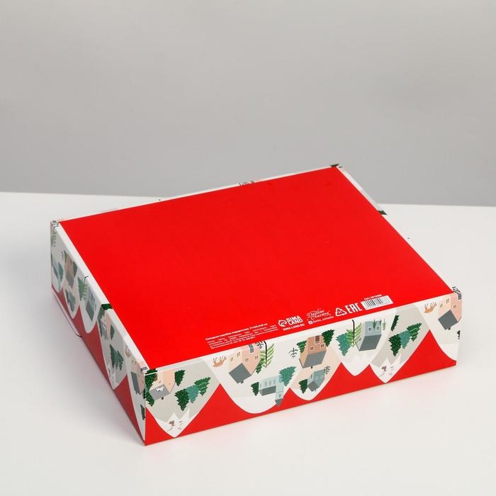 Коробка подарочная новогодняя складная «Новогодние истории», 31 х 24.5 х 8 см, Новый год Коробка подарочная новогодняя складная «Новогодние истории», 31 х 24.5 х 8 см, Новый год