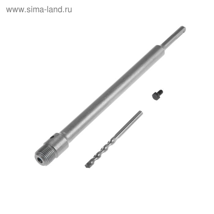 Хвостовик SDS-plus для коронок буровых ТУНДРА, центрирующее сверло, 300 мм, M22 Хвостовик SDS-plus для коронок буровых ТУНДРА, центрирующее сверло, 300 мм, M22