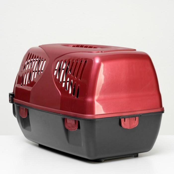 Переноска для животных  Переноска для животных "Сириус", 33,5 х 31 х 50 см, красный перламутр