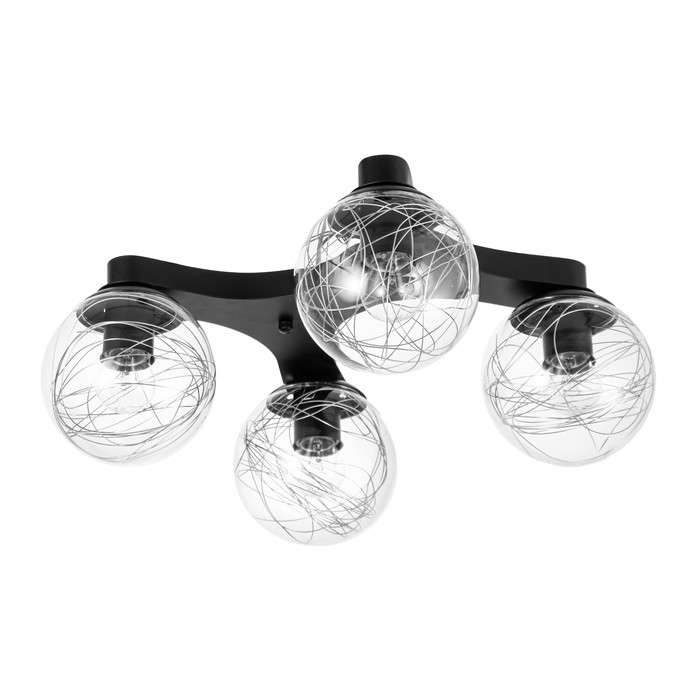 Люстра 2795/4 E27 40Вт черный 50х50х20 см BayerLux Люстра 2795/4 E27 40Вт черный 50х50х20 см BayerLux