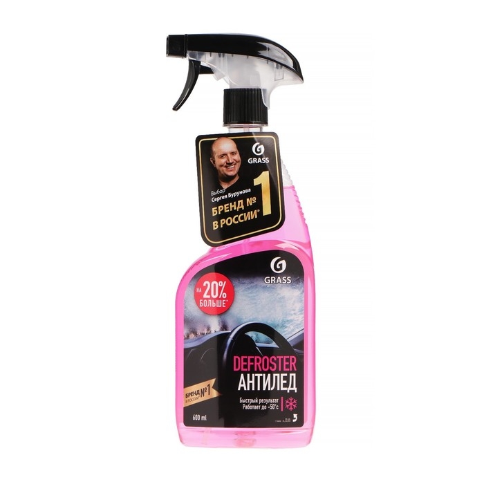 Размораживатель стёкол Grass антилед, триггер, 600 мл Размораживатель стёкол Grass антилед, триггер, 600 мл
