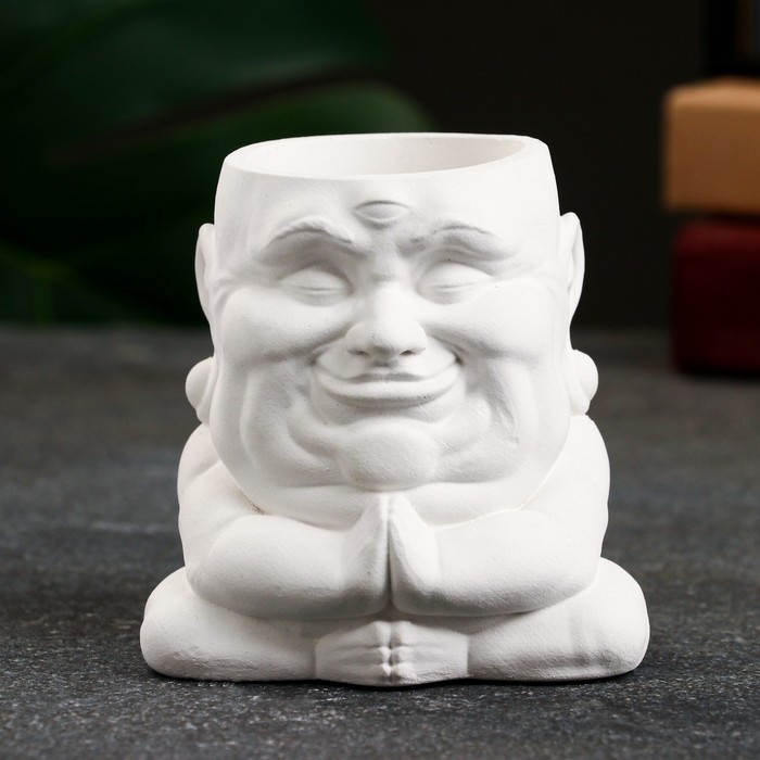 Фигурное кашпо  Фигурное кашпо "Будда" 8х8х7см