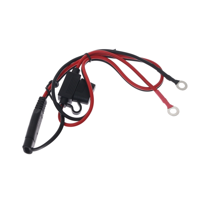 Провод соединительный, разъем SAE, предохранитель стандарт 15А, провод 60 см Провод соединительный, разъем SAE, предохранитель стандарт 15А, провод 60 см