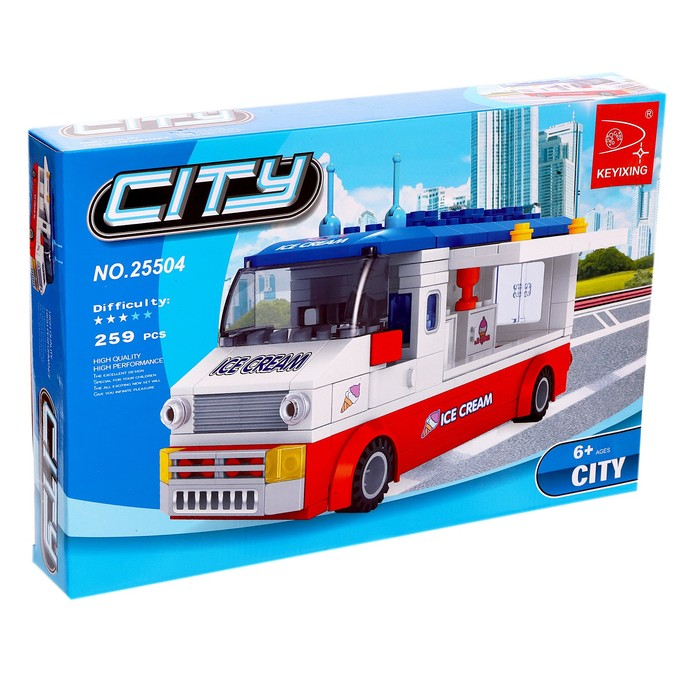 Конструктор «Фургон с мороженым», 259 деталей Конструктор «Фургон с мороженым», 259 деталей