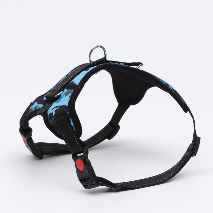 Шлейка К7 мягкая светоотражающая, размер L, ОГ 64-86 см, вес 18- 27,5 кг, голубая хаки Шлейка К7 мягкая светоотражающая, размер L, ОГ 64-86 см, вес 18- 27,5 кг, голубая хаки