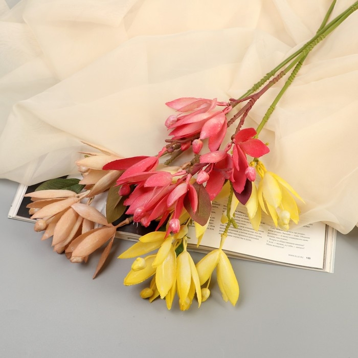 Цветы искусственные "Крокус галант" 40 см, микс