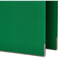 Папка-регистратор Комус Стандарт 75мм&nbsp; зеленая, ПБП2, карм.кор., мет.уг