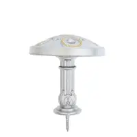 Держатель для штор CAPPIO KS033, d=98 мм, цвет серебро с золотом, 2 шт.