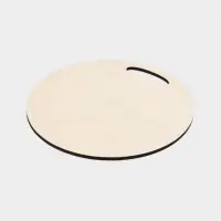 Доска разделочная сувенирная Дарим Красиво «Символ года. С новым годом», d=25.5 см, дерево, разноцветная