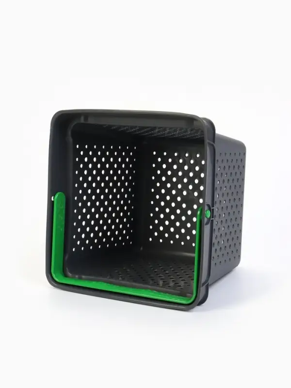 Корзина покупательская пластиковая 10 л, серая