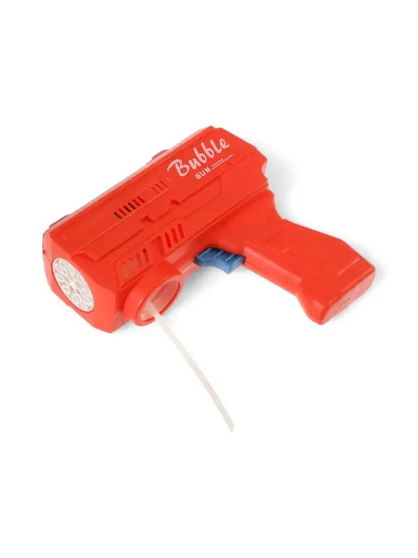 Генератор мыльных пузырей «Пистолет», световые эффекты, работает от батареек, красный