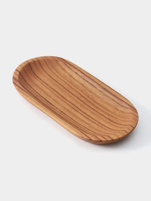 Блюдо, 20&times;10&times;2 см, тиковое дерево