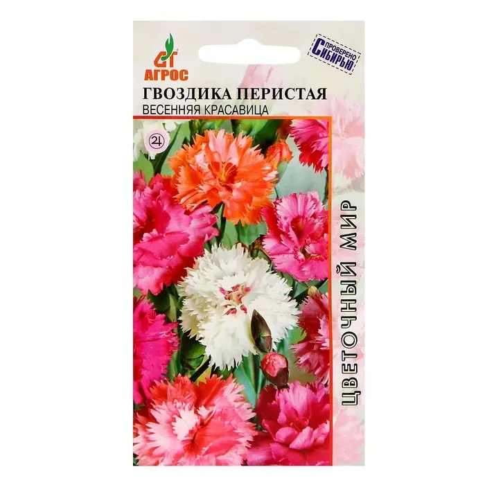 Семена Гвоздика Перистая Весенняя красавица 0.1г* Семена Гвоздика Перистая Весенняя красавица 0.1г*