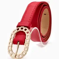 Ремень жен 04-01-01-01, Июнь2503, 2,5*0,3*110 см, без винта, пряж золото, 1 прокол, красный 109031 Ремень жен 04-01-01-01, Июнь2503, 2,5*0,3*110 см, без винта, пряж золото, 1 прокол, красный 109031