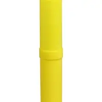 Пенал - тубус Calligrata, 40&times;195 мм, пластиковый, жёлтый