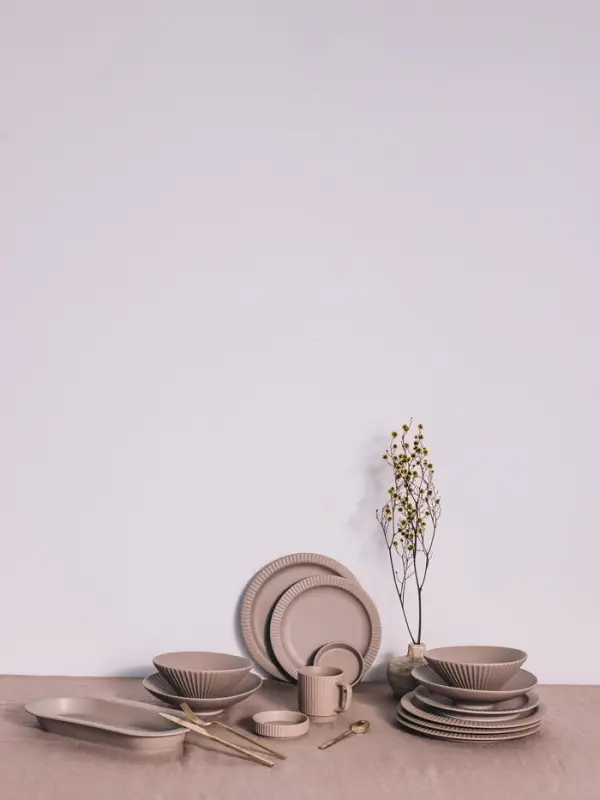 Блюдо Magistro Jarwah Lausanne, 32&times;15.5 см, фарфор, бежевое