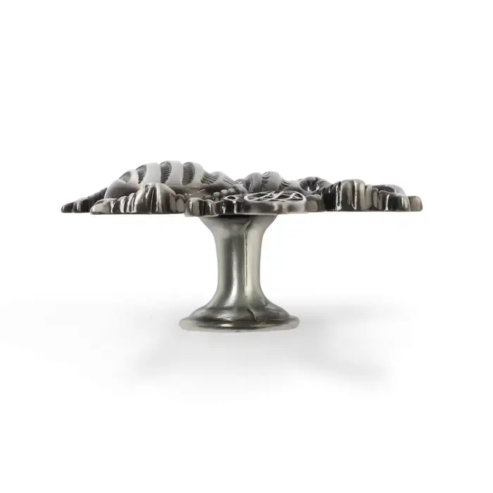 Ручка-кнопка CAPPIO PRO &laquo;Жук&raquo; 59&times;56 мм, цвет старинное серебро