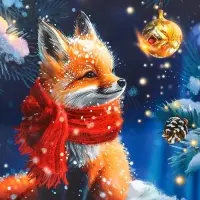 Пакет подарочный новогодний ламинированный, «Лиса» , 26×12×32 см Пакет подарочный новогодний ламинированный, «Лиса» , 26×12×32 см