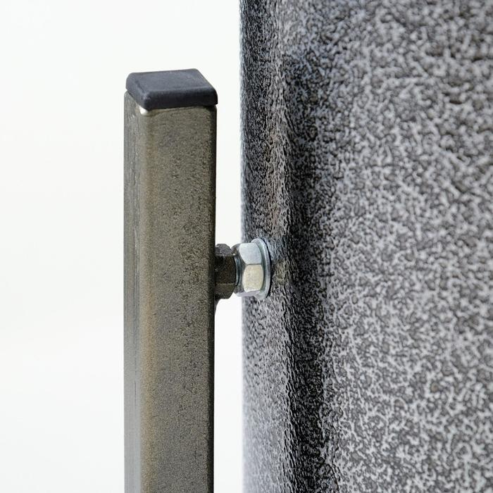 Урна уличная Урна уличная "Круг" 18 л, серебристая, бак 0,5 мм, 54 х 31 х 31 см