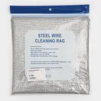 Салфетка металлическая для мытья посуды, однослойная, 30&times;30 см, набор 5 шт.