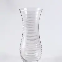 Ваза &laquo;Бриз&raquo;, дымка, h=26 см, стекло, прозрачная