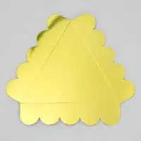 Коробка для печенья, кондитерская упаковка с пластиковой крышкой, &laquo;Жёлтая&raquo;, 18&times;3 см