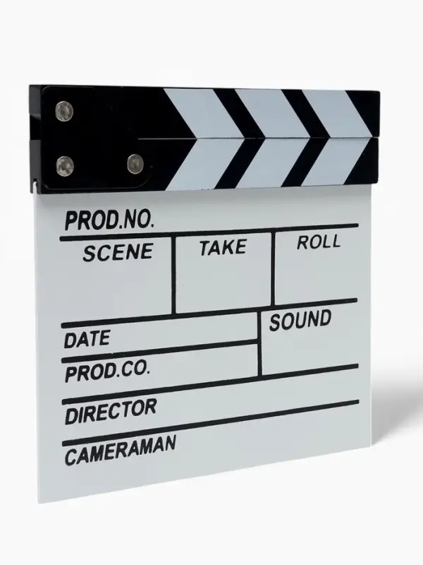 Кинохлопушка режиссёра, белая, 20&times;20 см