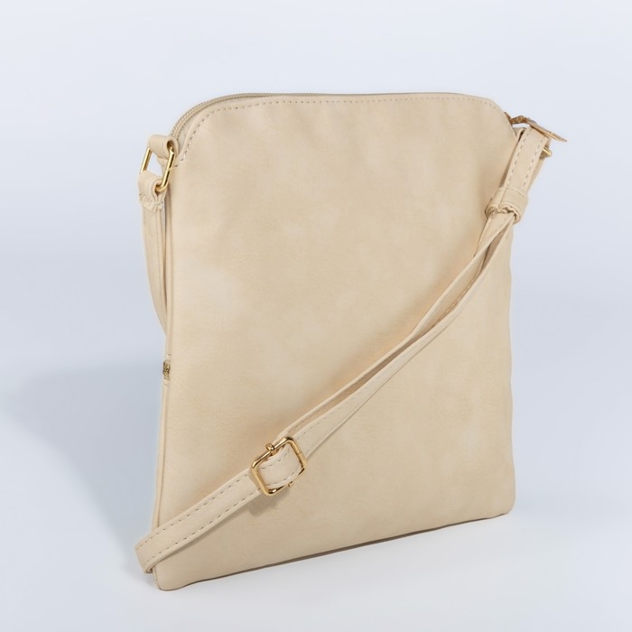 Сумка кросс-боди на молнии, цвет бежевый Сумка кросс-боди на молнии, цвет бежевый