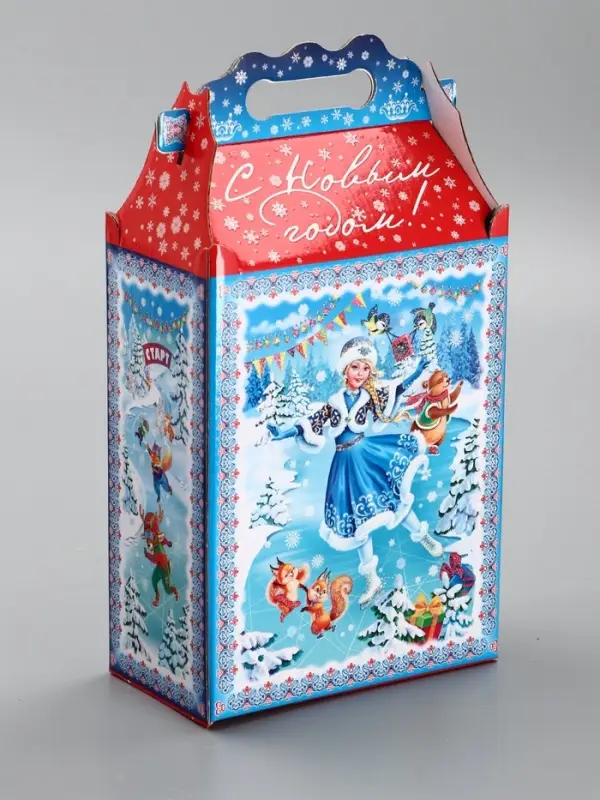 Подарочная новогодняя коробка «Олимпиада», для сладких подарков, 17.8×10×32.5 см Подарочная новогодняя коробка «Олимпиада», для сладких подарков, 17.8×10×32.5 см