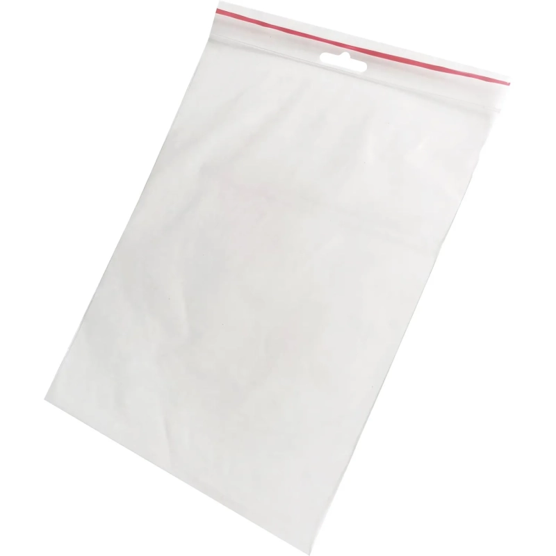 Пакет с замком (Zip Lock) с европодвесом 15 х 20 см, 60 мкм, 100 шт/уп