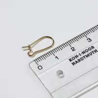 Швензы для сережек-петельки СМ-1069, (набор 5 пар) 15 мм, цвет золото