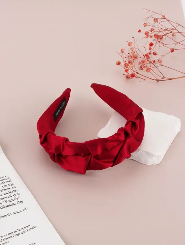 Ободок для волос QF &laquo;Юнона&raquo;, классика, 5 см, красный