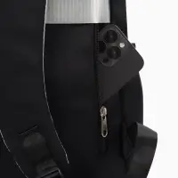 Рюкзак школьный, &laquo;Уставший кот&raquo;, 5 карманов, 2 отделения, 31&times;13.5&times;45 см, чёрный