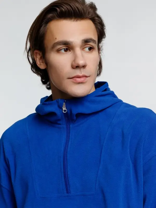 Анорак флисовый унисекс Fliska, ярко-синий, размер XS/S Анорак флисовый унисекс Fliska, ярко-синий, размер XS/S