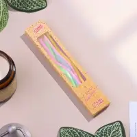 Свечи в торт коктейльные витые &laquo;С днем рождения&raquo;, 6 шт., 16.5 см, разноцветные