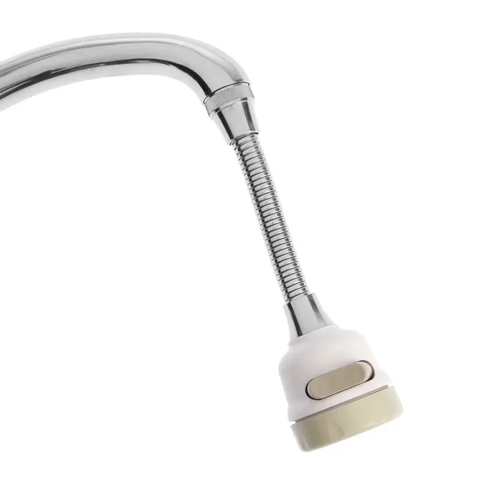 Аэратор ZEIN, с регулировкой потока, на гибком шланге,190 мм, 3 режима, пластик, белый