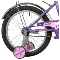 Велосипед детский Novatrack VECTOR, диаметр колёс 18", со съёмными колёсами, фиолетовый