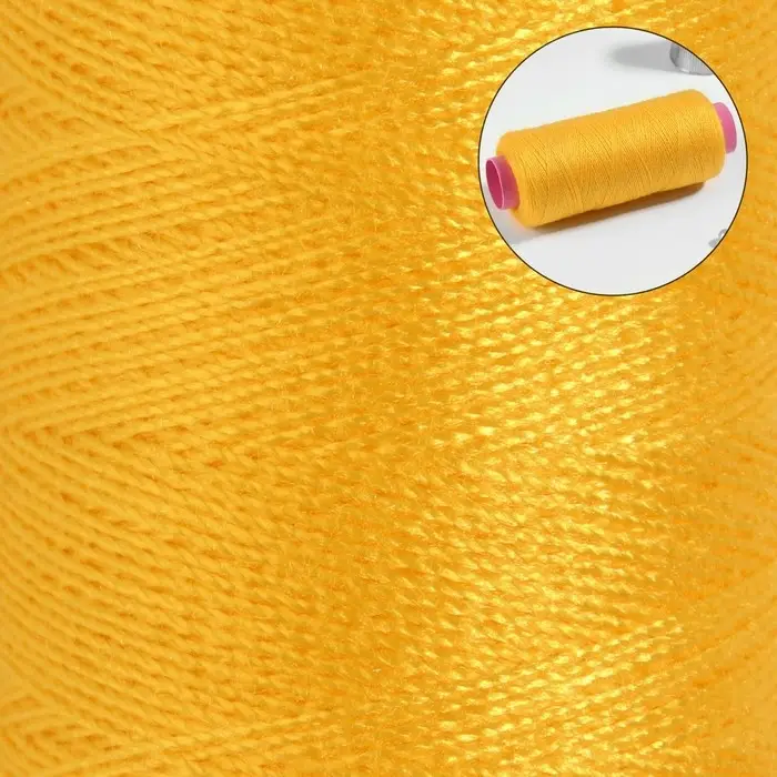Нитки 40/2, 200 м, ярко-жёлтые №385 Нитки 40/2, 200 м, ярко-жёлтые №385