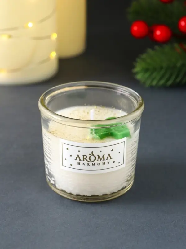 Ногодний ароматический набор "Прикосновение зимы" свеча + диффузор